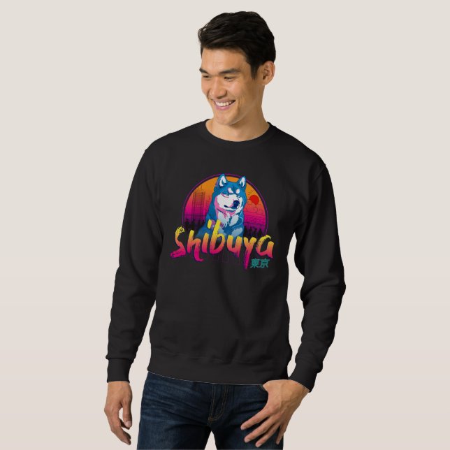 Shibuya, Japan Hachiko Dog Sweatshirt (Front Full)