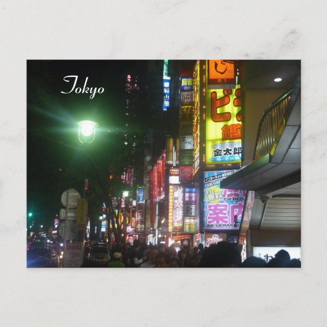 shibuya neon lights postcard (Front)