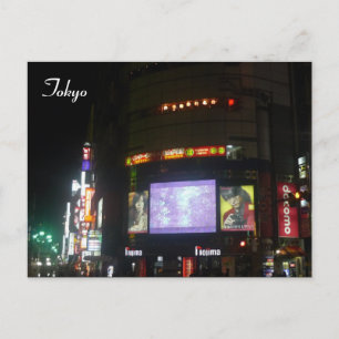 shibuya neon postcard