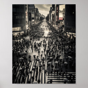 Shibuya Scramble Crossing Tokyo Japan Poster