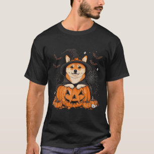 Shiby Inu Dog Pumpkin Halloween Thanksgiving Men W T-Shirt