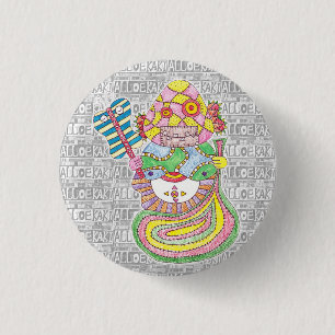 Shichifukujin / Hotei can badge
