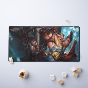 Shield Bearer Gaming Desk Mat Tank Champions