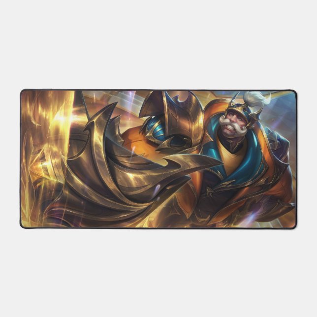 Shield Bearer Gaming Desk Mat | Tank Champions (Front)
