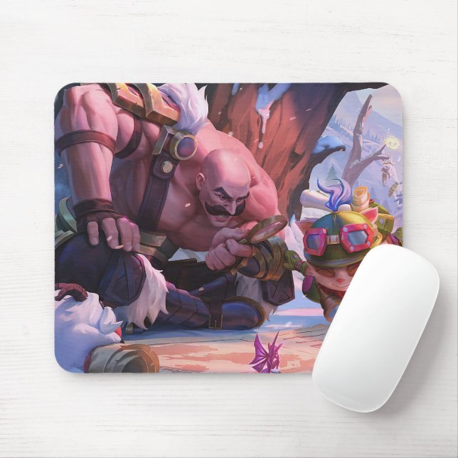 Shield Bearer Gaming Mousepad | Warrior themed Pad (With Mouse)