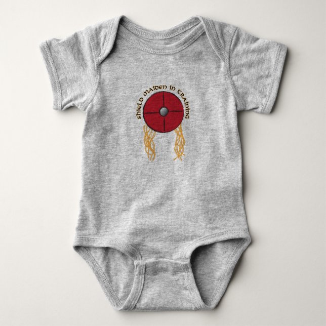 Shield Maiden In Training Baby Bodysuit (Front)
