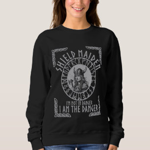 Shield maiden viking fun nordic norse scandinavian sweatshirt