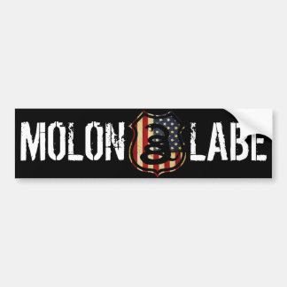 shield, MOLON, LABE Bumper Sticker