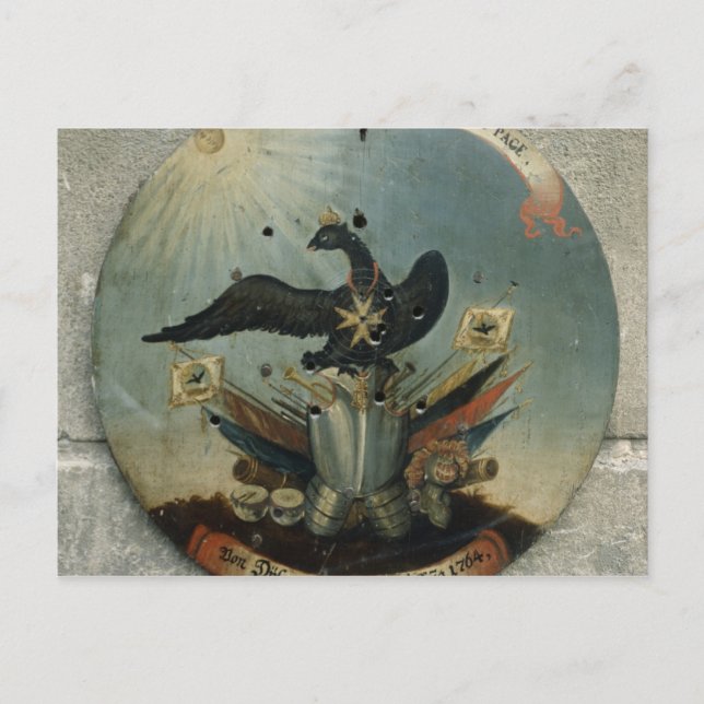 Shield of a Prussian officer, 1764 Postcard (Front)