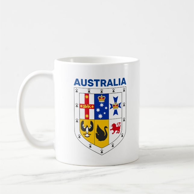 Shield of arms of Australia Coffee Mug (Left)