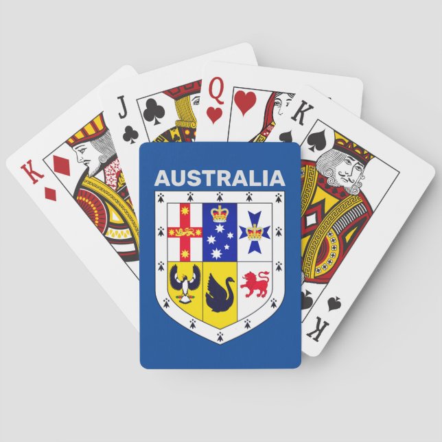 Shield of arms of Australia Playing Cards (Back)
