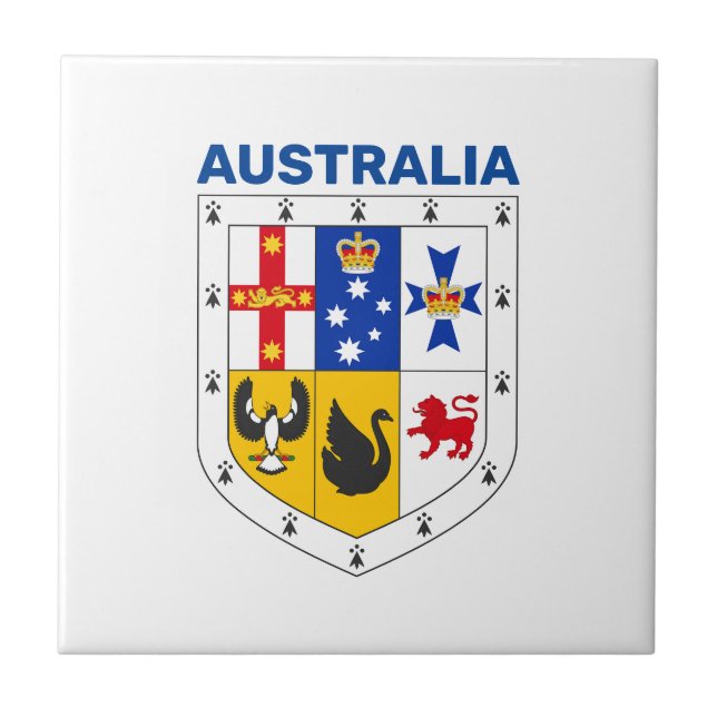 Shield of arms of Australia Tile (Front)