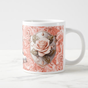 Shield of Faith on Pink Roses Mug
