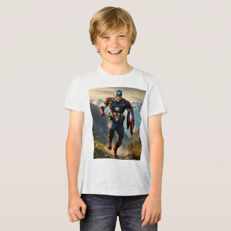 Shield of Justice Captain America T-Shirt Tri-Blend Shirt