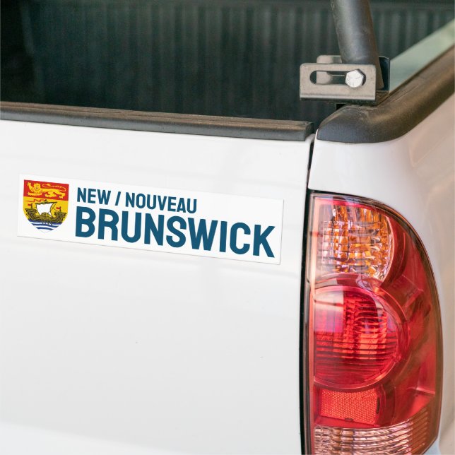 Shield of New Brunswick, Canada Bumper Sticker (On Truck)