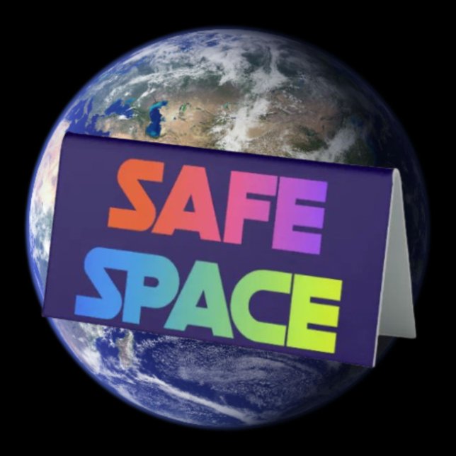 Shield of Pride Table Tent – SAFE SPACE Sign (Creator Uploaded)