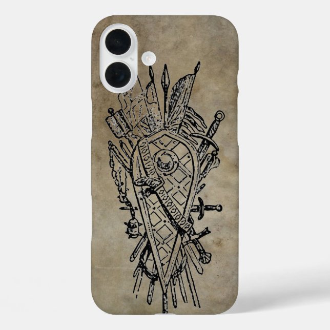 Shield of Swords Faux Leather Case-Mate iPhone Case (Back)