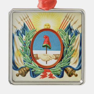 Shield of the Confederation of Argentina Metal Tree Decoration