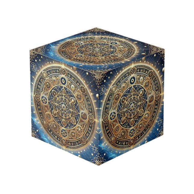 Shield of Warding Protection Sigil Cube by ej gold (Front Angled)