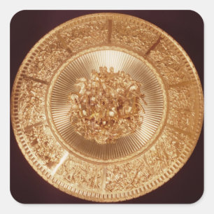 Shield, ordered by Green, War & Green Square Sticker