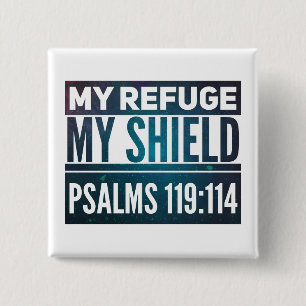 Shield- Square Button Pin