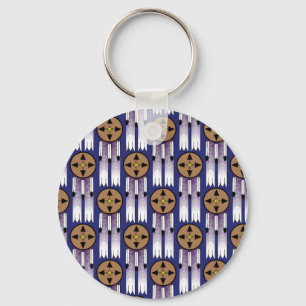 Shield Swatch Key Ring