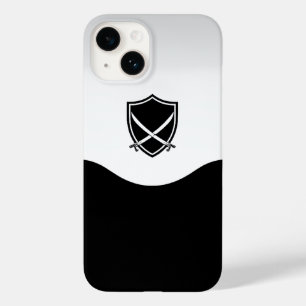 Shield with Crossed Swords Silver and Black Case-Mate iPhone 14 Case