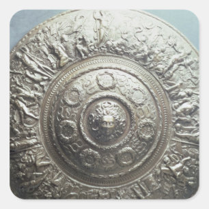 Shield with the head of Medusa, 1552 Square Sticker