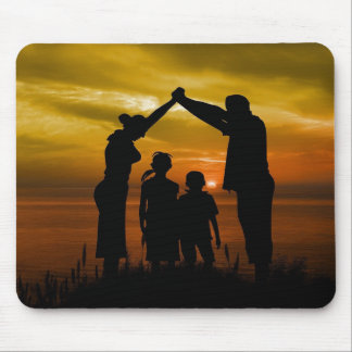 Shield Your Loved Ones: Royalty-Free Logo Family P Mouse Mat