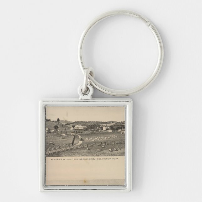 Shields, Clemmer residences Key Ring (Front)