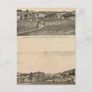 Shields, Clemmer residences Postcard