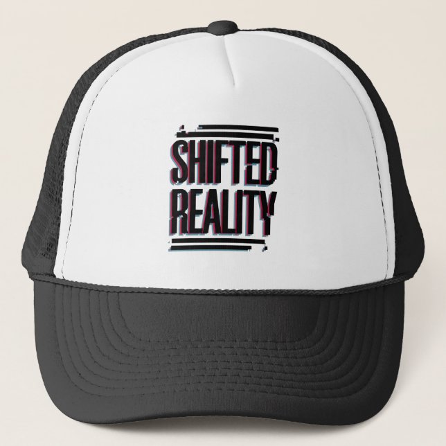 Shifted Reality - Glitch in the Timeline Trucker Hat (Front)
