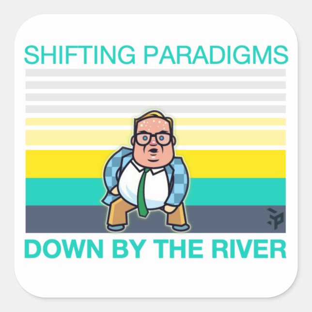 SHIFTING PARADIGMS SQUARE STICKER (Front)