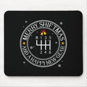 Shiftmas Car Guy Funny Mechanic Christmas Auto Man Mouse Mat
