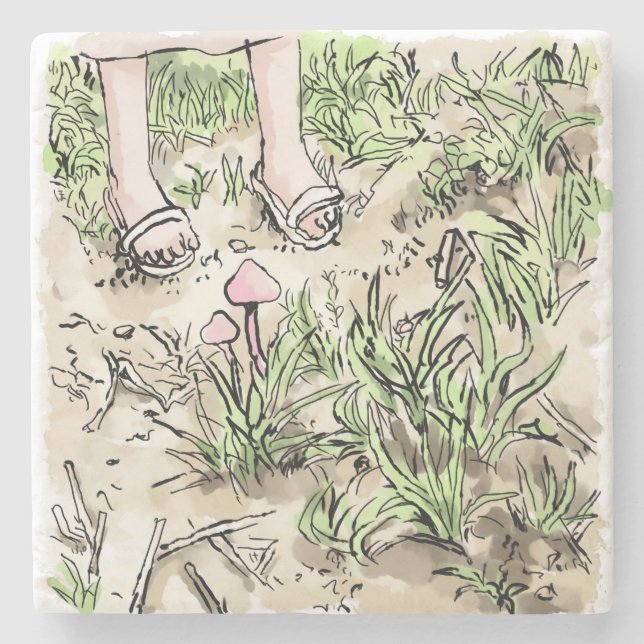 Shigoto Stone Coaster (Front)