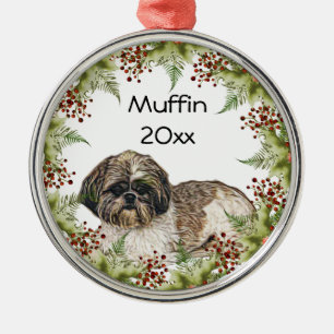 Shih Tsu Circle Ornament