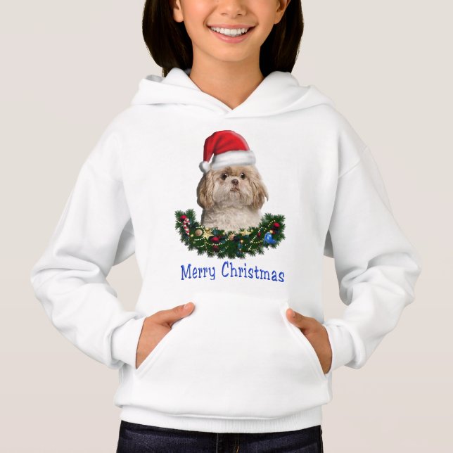 Shih-Tsu Dog  Christmas (Front)