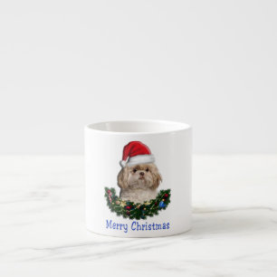Shih-Tsu Dog Christmas Espresso Cup