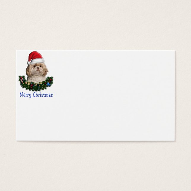 Shih-Tsu Dog  Christmas items (Front)