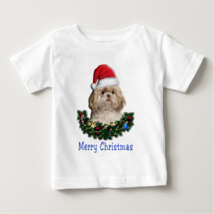 Shih-Tsu Dog  Christmas T-Shirt
