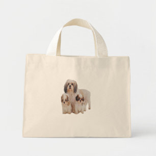 Shih tsu puppies mini tote bag