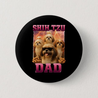 Shih Tzu    6 Cm Round Badge