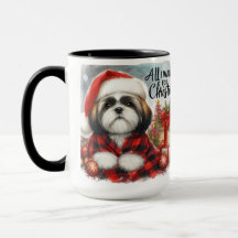 Shih Tzu All I Want for Christmas Coffee Mug Cup
