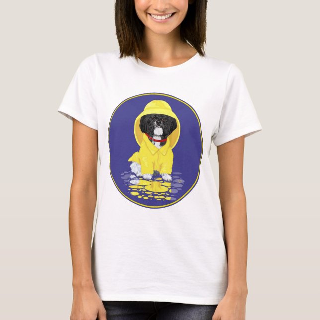 Shih Tzu April Showers T-Shirt (Front)