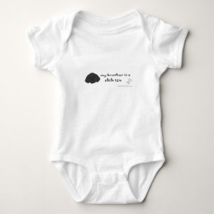 shih tzu baby bodysuit