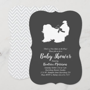 Shih Tzu Baby Shower Gender Neutral Invitation