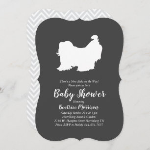 Shih Tzu Baby Shower Gender Neutral Invitation