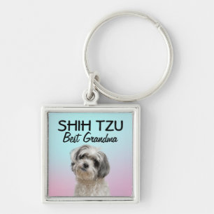 Shih Tzu Best Grandma Key Ring