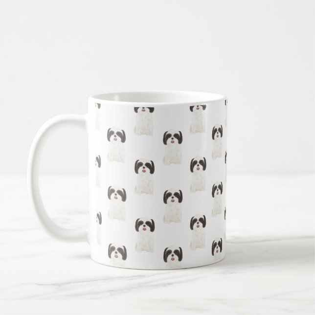 Shih Tzu (Black & White) Coffee Mug (Left)