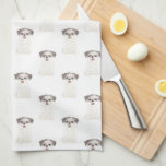 Shih Tzu (Brown & White) Tea Towel<br><div class="desc">I love this sweet pattern of a brown and white shih tzu dog watercolor illustration because it's classic enough to serve as a neutral, yet pops as a stand alone piece! It's the perfect addition to any family room, nursery, office, or even the man cave! For the sweetest gifts, add...</div>